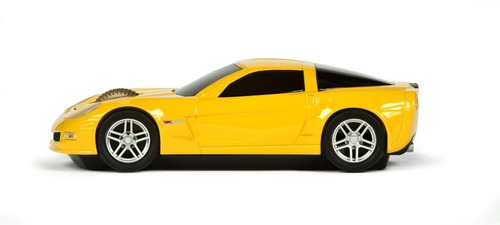 Mouse Sem Fio - Chevrolet Corvette Amarelo- Road Mice Amarelo