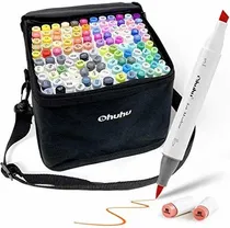 Comprar Marcadores Ohuhu Punta Doble Pincel Y Cincel Para Dibujar