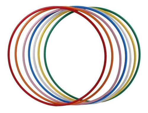 Kit 20 Aro Hula Hula Entrenamiento / Juegos Didácticos 70cm Surtidos