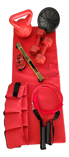 Kit Entrenamiento Funcional N1, Fitness. Casa Rojo