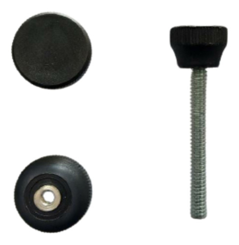 Kit 4 Manipulo Botão Plástico M4 X 20 Macho + 4 Botao Femea