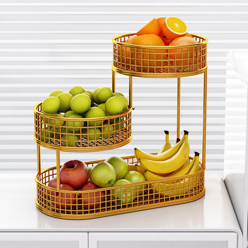 Cesta De Frutas De Metal Rack De Armazenamento De Legumes