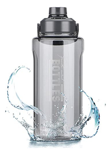 Botella De Agua Olerd De Medio Galón/64 Oz Con Asa, A Prueba