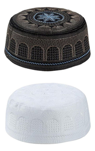 Islam Musulmán For Hombre Oración Kufi Sombrero Gorra De