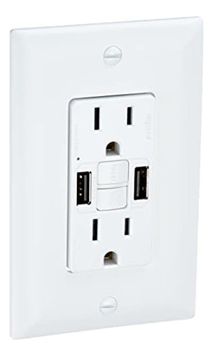 Tomacorriente Gfci Legrand Radiant Puertos Usb, Blanco ...