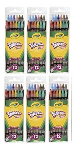Crayola Twistables Lápices De Colores, No Necesita Afilar, 1
