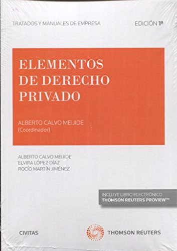 Elementos De Derecho Privado Calvo Mejide, Alberto Civitas