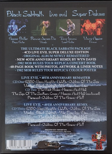 Black Sabbath Live Evil Super Deluxe 40th Anniversary