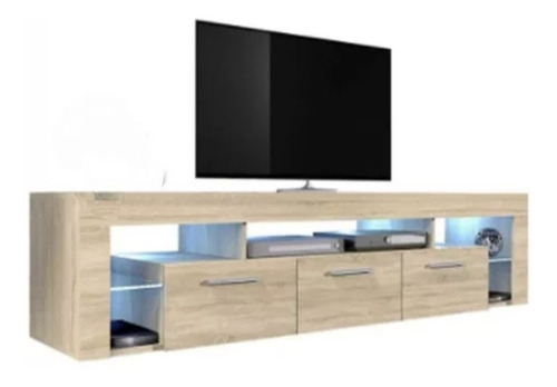 Multi Mueble Sala Centro Entretenimiento Tv75  200x45x45cms 