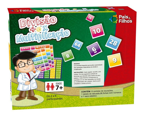 Matemáticas, aprendizaje mediante juegos educativos, división y multiplicación