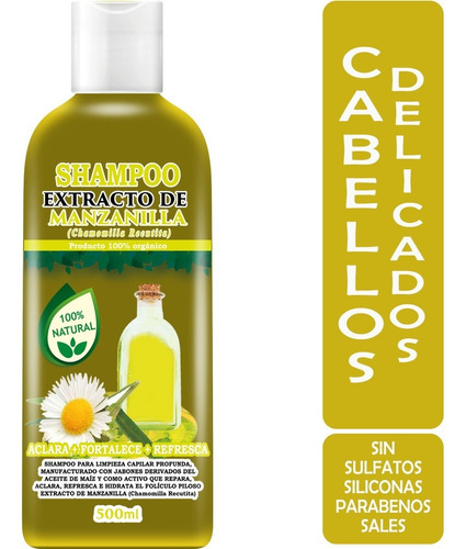 Shampoo Extracto De Manzanilla Natural 500ml Envió Gratis!