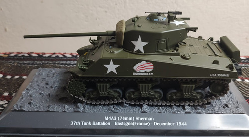 Tanque Sherman Escala 1:43 Nuevo En Caja 1944