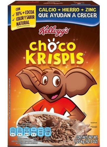 Cereal Choco Krispis Sabor Chocolate Tamaño Familiar 1.2 Kg