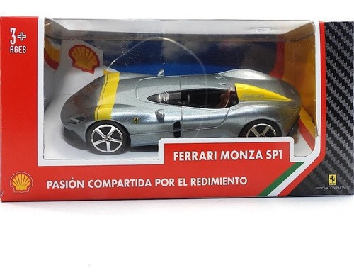 Carro De Coleccion Ferrari Monza Sp1 1/43 Burago Gris