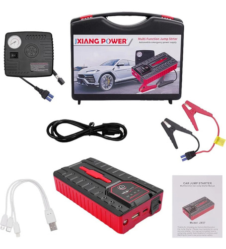 Iniciador De Batería Para Carro Con Inflador Portátil
