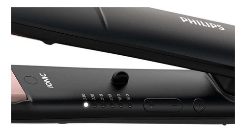 Imagen 4 de 4 de Plancha de cabello Philips StraightCare Essential BHS378 negra 110V/240V