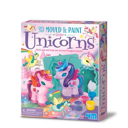 Molde E Pinte: Glitter - Unicórnio - 4m- Brinquedo Educativo