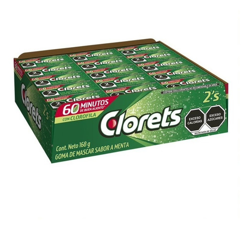 60 Paquetes Con 2 Piezas De Goma De Mascar Clorets