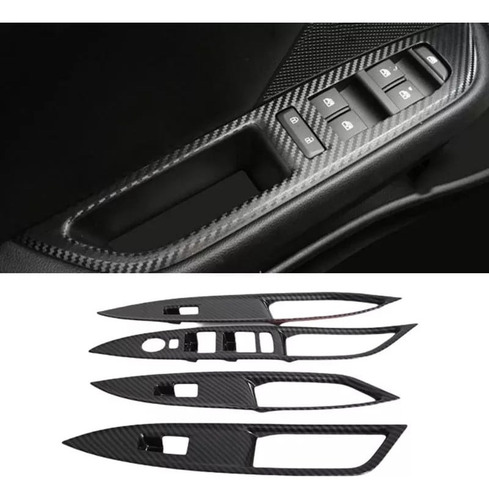Aplique Do Comando Vidro Eletrico Onix 2020 A 2025 Carbono
