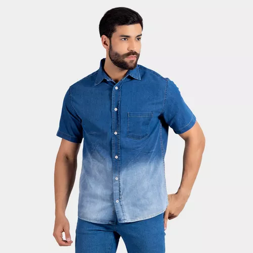 Camisa Social Masculina Manga Curta (Box: 50 unidades)