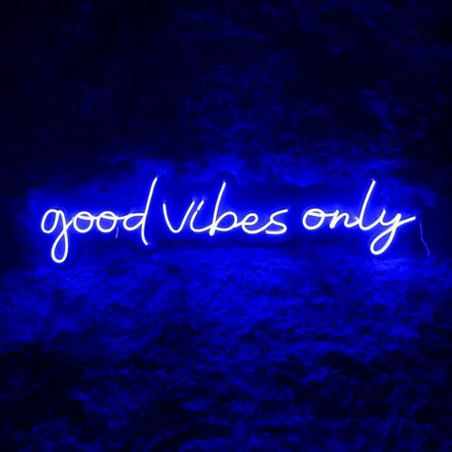 Letrero Led Neón Good Vibes Only Decoración