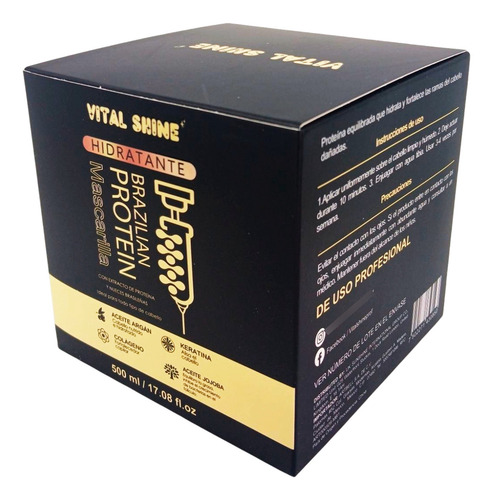 Mascarilla Con Proteína Brasileña Reparadora Vital Shine