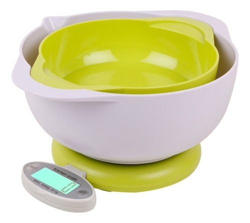 Balanza De Cocina Digital Plegable Hasta 5kg Con Dos Bowls ®