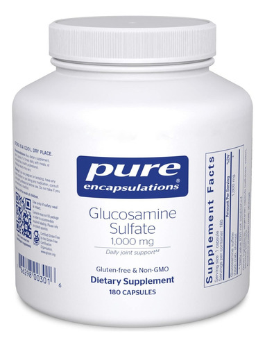 Sulfato De Glucosamina Pure Encapsulations 180 Cápsulas