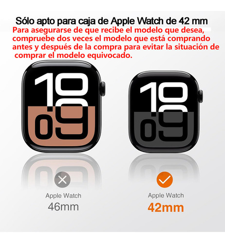 A 4pzs Fundas Con Mica Cristal Templado Para Apple Watch S10