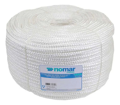 Corda Polipropileno/pp 08mm Branca Rl 200m Riomar Cor Branco