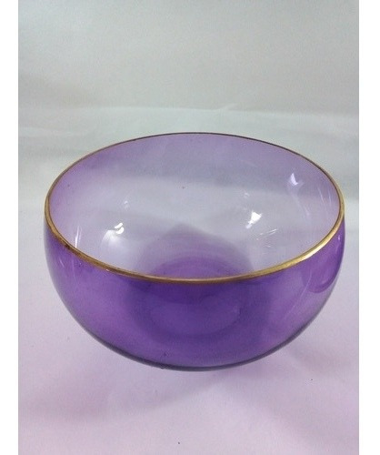 Par De Bowl Em Cristal Francês Cor Ametista 6r (Usado)