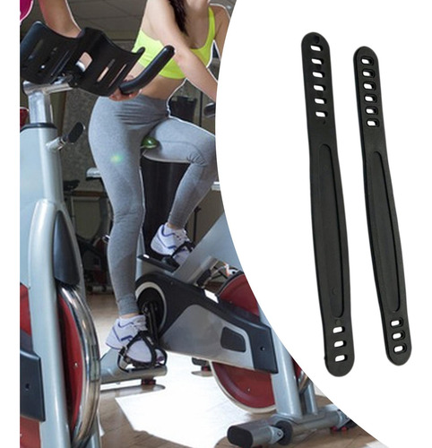 2 Piezas Correas De Pedal De Bicicleta De Ejercicio Estilo C