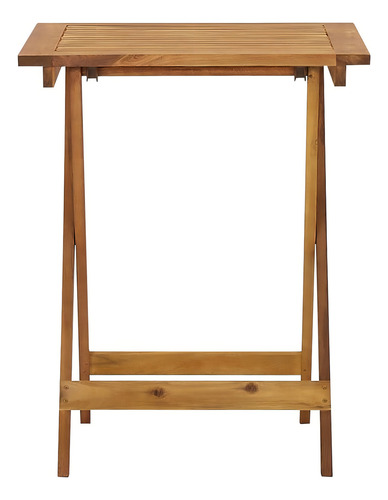 Mesa De Jardín Plegable 23.6 X23.6 X29.5 Madera De Acacia Color Café