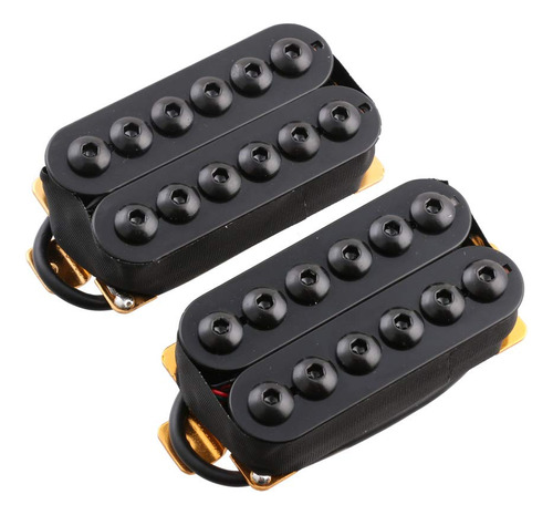 Iman Ceramica Negro Guitarra Humbucker Pickup Set Bridge