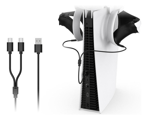 Cabo De Carregamento Usb 2 Em 1 Para Ps Vr2 Ps5 Interface