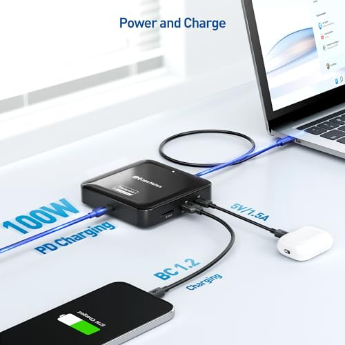 Dock Usb C 7-en-1 4k 60hz Con Displaylink Para Macbook Pro Y