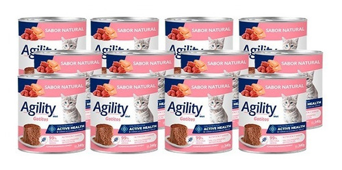 Agility Cats Kitten En Lata X 340 Gr Pack X 12 Unidades