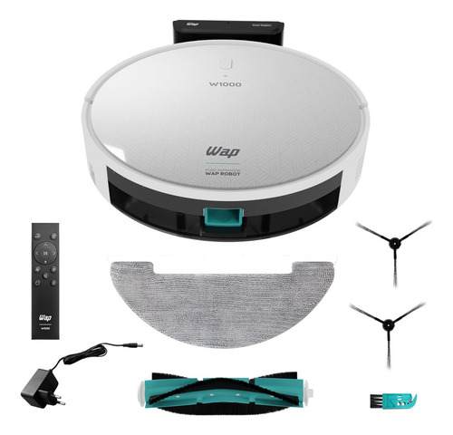 Robô Aspirador Robot W1000 Com Mapeamento Smart 60hz Wap Branco