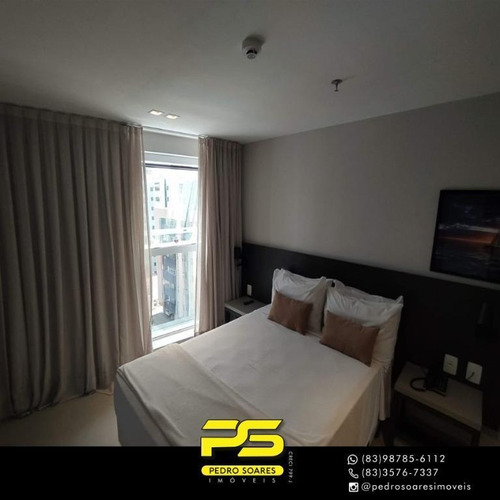 Imagem 9 de 18 de Flat Com 1 Dormitório Para Alugar, 35 M² Por R$ 3.000,00/mês - Cabo Branco - João Pessoa/pb - Fl0120