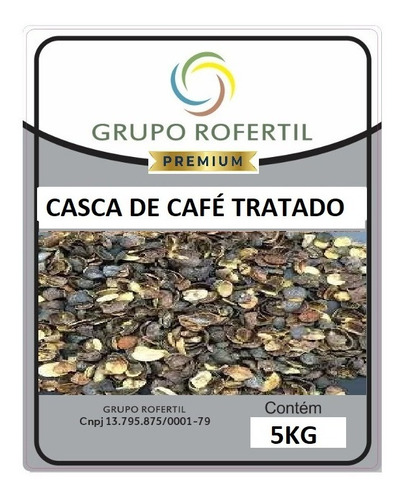 Adubo Orgânico Casca De Café Orgânica Tratada 05 Kg