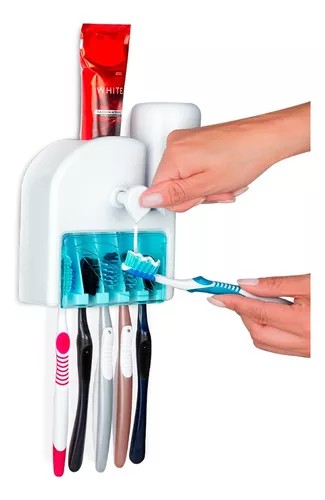 Organizador 5 Cepillos De Dientes Y Dispensador De Pasta — MdeOfertas