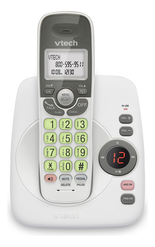 Telefone Sem Fio Vtech Vg104 Dect 6.0 Com Secretária Eletrôn