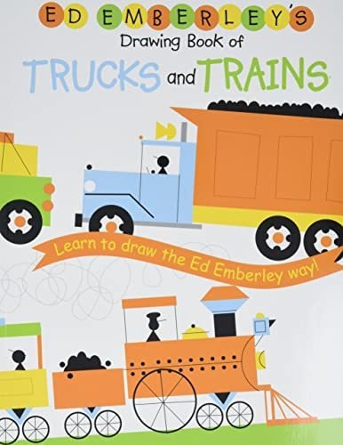 Book : Ed Emberleys Drawing Book Of Trucks And Trains -...