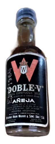 Botellita Miniatura Whisky W Doble V Añeja Etiq. Negra (Usado)