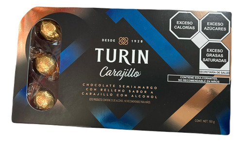 Trufa Turín Carajillo Semi Amargo 150g En Caja