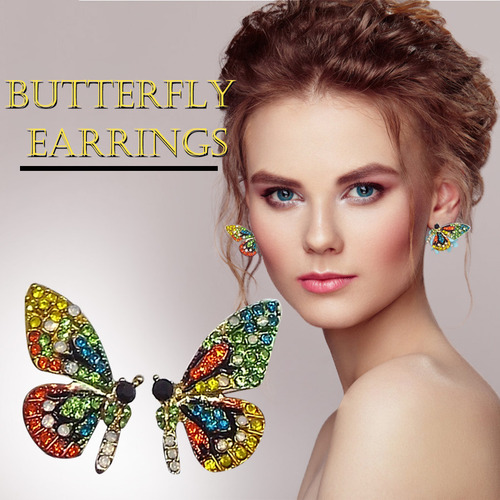 Pendientes G Wing Con Forma De Aguja De Strass Y Personalida
