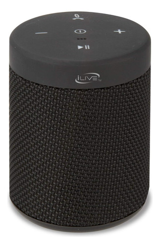 Ilive Altavoz Inalámbrico De Tela Impermeable, 2.56 X 2.56 X Color Negro 110v