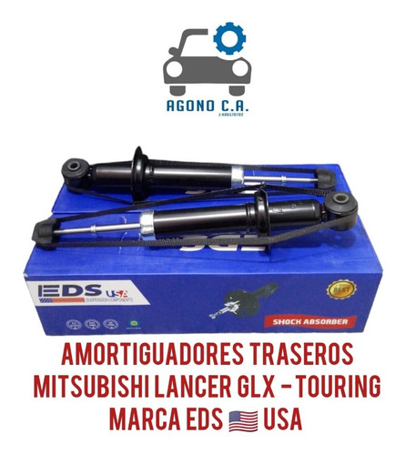 Amortiguadores Traseros Para Mitsubishi Lancer Glx - Touring
