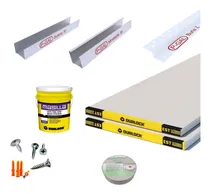 Comprar Placa Durlock 12,5mm Materiales X M2 Cielo Raso Blanco