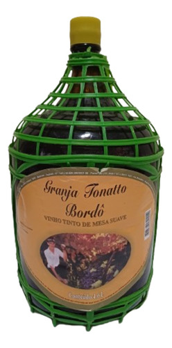 Vinho Tinto De Mesa Bordô Suave Granja Tonatto 4.6 Litros